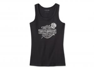 Women's Rose Bar & Shield Tank Black 96600-24VW