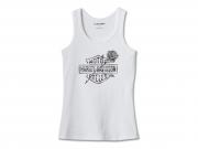 Tank-Top "Rose Bar & Shield White" 96601-24VW