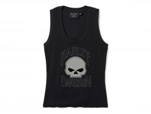 Women's Willie G" Skull Ribbed Tank 99296-25VW