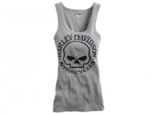 TANK-SKULL,KNIT,GRY 99147-14VW