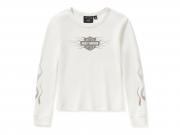 Top "Vintage Flames Knit Top Cloud Dancer" 96762-25VW