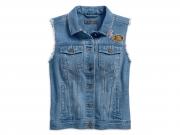 Jeans-Weste "SKULL LIGHTNING" 96249-18VW