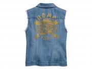 Jeans-Weste "SKULL LIGHTNING"_1