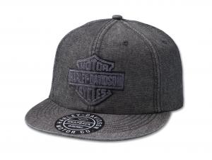 Bar & Shield Denim Snapback Cap Black 97734-23VM