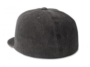 Baseballmütze "Bar & Shield Washed Fitted Cap Black"_1