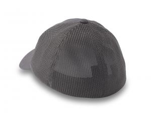 Baseballmütze "H-D Oil Can Bar & Shield Stretch-Fit Grey"_1