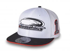 Screamin' Eagle Fitted Baseball Cap White 97719-24VM