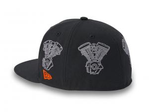 Baseballmütze "V-Twin Engine 59FIFTY Black"_1