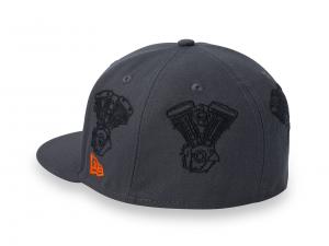 Baseballmütze "V-Twin Engine 59FIFTY Grey"_1
