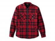 Hemd/Jacke "Flying Eagle Zip-Up Flannel Red Plaid" 96216-24VM
