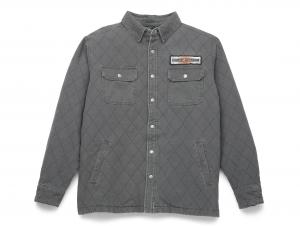 Men's Stacked Logo Quilted Shirt Jacket 96164-22VM