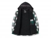 Hemd/Jacke "Traveler Hooded Plaid Black & Rainforest"_3