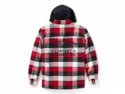 Hemd/Jacke "Traveler Hooded Plaid Red"_1