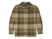 Men's Vintage Plaid Shirt Jacket 96064-22VM