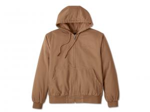 Bar & Shield Workwear Hooded Jacket Brown 97402-25VM