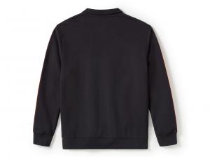 Jacke "Essential Fleece Zip Front Track Black"_1