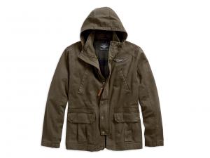 FLANNEL LINED HOODED UTILITY JACKET 97471-19VM