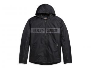 HOODED STRIPE JACKET GREY 97432-21VM