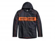 HOODED STRIPE JACKET ORANGE" 97421-21VM