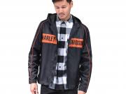 Jacke "HOODED STRIPE ORANGE"_3