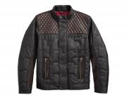 QUILTED LEATHER ACCENT JACKET 97441-18VM