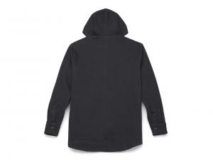 Jacke "Willie G Skull Snap Front Hooded Denim"_1