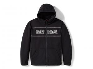 Funktionsjacke "H-D Trenton Deflector 2.0 Hooded Riding Fleece Black" 97138-25VM