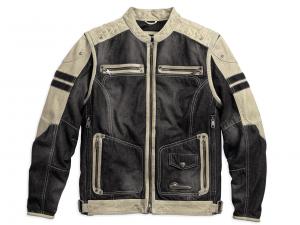 KNAVE TEXTILE/LEATHER RIDING JACKET 97142-17VM