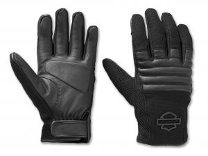 Men's H-D Dyna Knit Leather Riding Gloves 97114-25VM