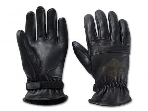 Men's Helm Leather Work Gloves Black 98132-23VM