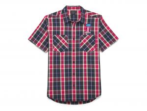 Men's #1 Performance Shirt Red Plaid 96566-22VM