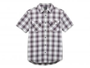 Men's Amplifier White Plaid Shirt 96392-22VM