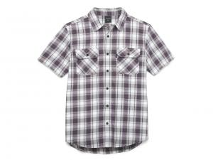 Men's Amplifier White Plaid Shirt 96392-22VM
