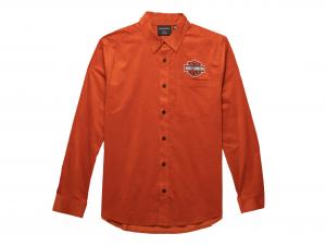 Hemd "Bar & Shield Corduroy - Orange" 96148-23VM