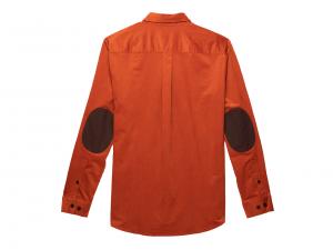 Hemd "Bar & Shield Corduroy - Orange"_1