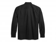 Hemd "Bar & Shield Long Sleeve - Black"_1