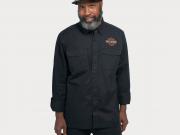 Hemd "Bar & Shield Long Sleeve - Black"_2