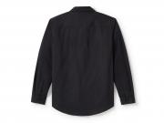 Hemd "Bar & Shield Solid Long Sleeve Black"_1
