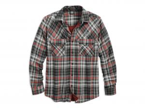 Double Cloth Plaid Long Sleeve Woven 96424-18VM