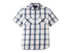 Men's Forever Harley Shirt Blue Plaid 96857-23VM