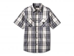 Men's Forever Harley Shirt Grey Plaid 96625-23VM