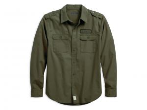 HDMC CANVAS SLIM FIT SHIRT 96166-18VM