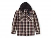 Men's Metal Bound Long Sleeve Hooded Shirt 96392-25VM