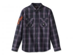 Hemd "Motorbreath Long Sleeve Black Plaid" 96874-23VM