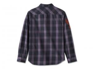 Hemd "Motorbreath Long Sleeve Black Plaid"_1