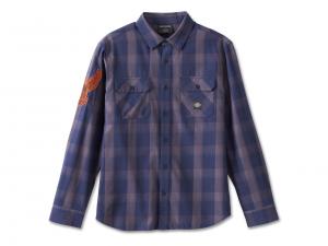 Hemd "Motorbreath Long Sleeve Blue Plaid" 96875-23VM