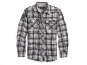 SHIRT-L/S,PLAID W/PATCHES 96725-12VM