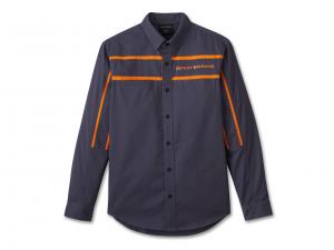 Shirt Race Stripes Long Sleeve Blue 96564-24VM