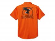 Hemd "Rising Eagle Short Sleeve Shirt Orange"_1