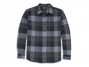 Men's Shed Font Two Pocket Plaid Flannel 96163-22VM